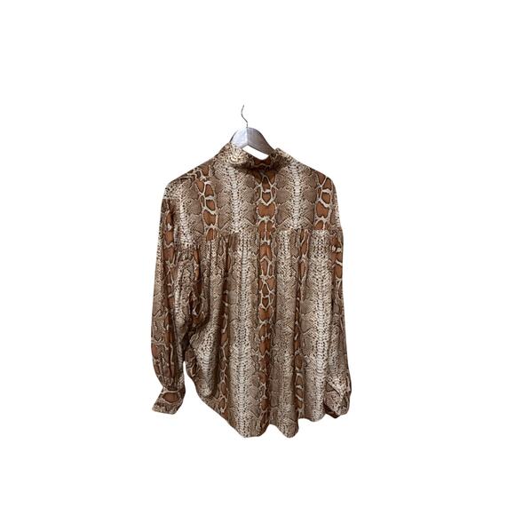 Smythe Poet Blouse Desert Snake Size Small - Picture 6 of 6
